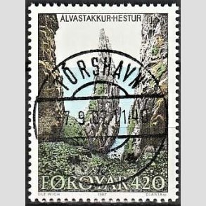 FRIM�RKER F�R�ERNE | 1987 - AFA 150 - �en Hestur - 420 �re flerfarvet - Lux Stemplet