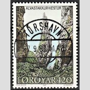 FRIM�RKER F�R�ERNE | 1987 - AFA 150 - �en Hestur - 420 �re flerfarvet - Lux Stemplet