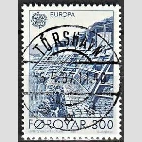 FRIM�RKER F�R�ERNE | 1987 - AFA 143 - Europam�rker. Moderne arkitektur - 300 �re bl� - Lux Stemplet