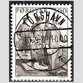 FRIM�RKER F�R�ERNE | 1987 - AFA 144 - Europam�rker. Moderne arkitektur - 550 �re brun - Lux Stemplet