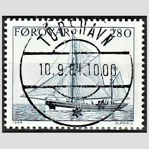 FRIM�RKER F�R�ERNE | 1984 - AFA 97 - Slupper - 280 �re m�rkbl� - Lux Stemplet