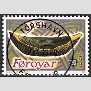 FRIM�RKER F�R�ERNE | 1989 - AFA 178 - Europam�rker. Leget�j - 3,50 kr. flerfarvet - Lux Stemplet