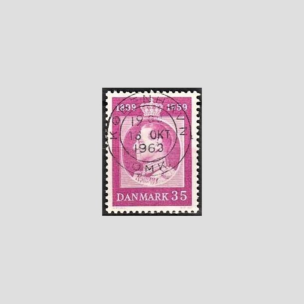 FRIMRKER DANMARK | 1959 - AFA 375 - Frederik IX 60 r - 35 re rdlilla - Pragt Stemplet