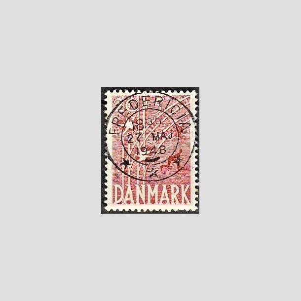 FRIMRKER DANMARK | 1947 - AFA 300 - Modstandsbevgelsen - 20 + 5 re rd - Pragt Stemplet