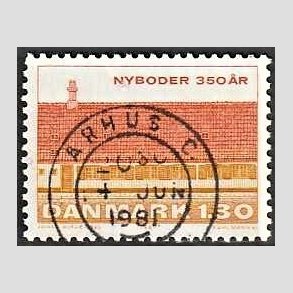 FRIM�RKER DANMARK | 1981 - AFA 725 - Nyboder 350 �r - 1,30 Kr. flerfarvet - Pragt Stemplet