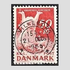 FRIMRKER DANMARK | 1965 - AFA 439F - Brnenes Kontor - 50 + 10 re rd - Lux Stemplet