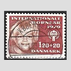 FRIMRKER DANMARK | 1979 - AFA 671 - Brner - 120 + 20 re rd/rdbrun - Pragt Stemplet