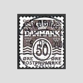 FRIM�RKER DANMARK | 2005 - AFA 1445 - B�lgelinie - 50 �re brun - Lux Stemplet