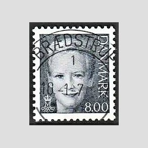 FRIMRKER DANMARK | 2005 - AFA 1450 - Dronning Margrethe II - 8,00 mrkgr - Pragt Stemplet