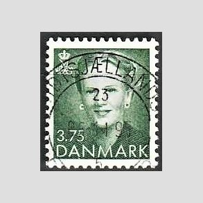 FRIMRKER DANMARK | 1991 - AFA 982 - Dronning Margrethe - 3,75 Kr. grn - Lux Stemplet