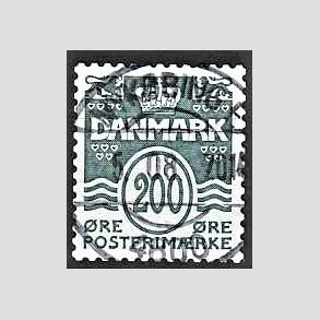 FRIM�RKER DANMARK | 2005 - AFA 1447 - B�lgelinie - 200 �re olivengr�n - Pragt Stemplet