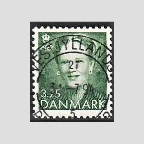 FRIMRKER DANMARK | 1991 - AFA 982 - Dronning Margrethe - 3,75 Kr. grn - Lux Stemplet