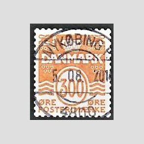 FRIM�RKER DANMARK | 2010 - AFA 1610E - B�lgelinie - 300 �re gulorange - Pragt Stemplet