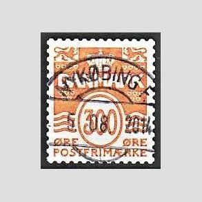 FRIM�RKER DANMARK | 2010 - AFA 1610E - B�lgelinie - 300 �re gulorange - Pragt Stemplet Nyk�bing F