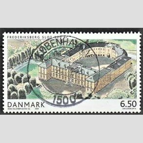 FRIM�RKER DANMARK | 2004 - AFA 1393 - Frederiksberg Slot - 6,50 Kr. flerfarvet - Pragt Stemplet