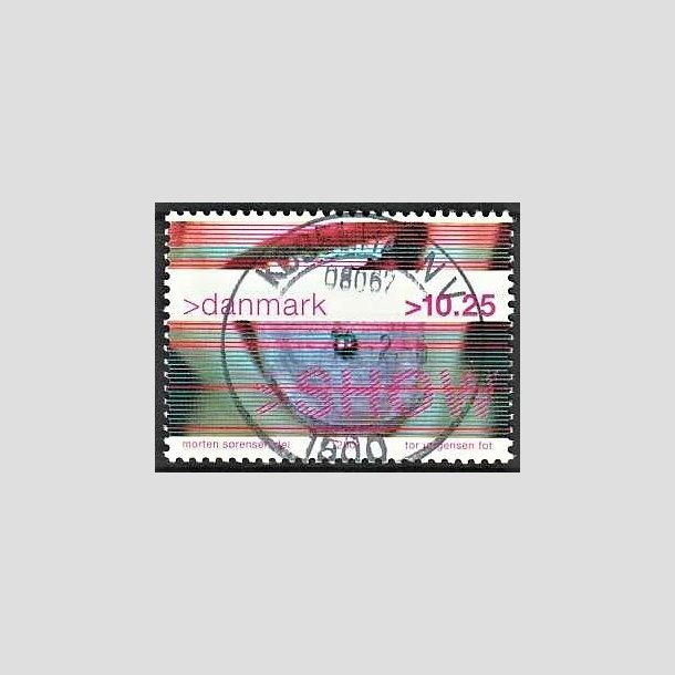 FRIMRKER DANMARK | 2001 - AFA 1290 - Show - 10,25 Kr. piercing - Pragt Stemplet