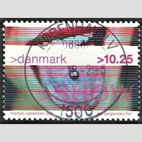FRIMRKER DANMARK | 2001 - AFA 1290 - Show - 10,25 Kr. piercing - Pragt Stemplet