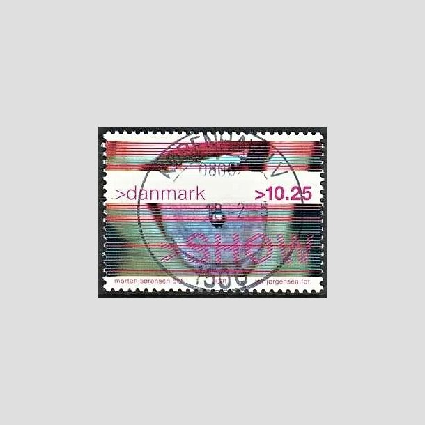 FRIMRKER DANMARK | 2001 - AFA 1290 - Show - 10,25 Kr. piercing - Pragt Stemplet