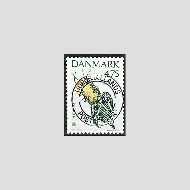 FRIMRKER DANMARK | 1992 - AFA 1015 - Europamrke Columbus - 4,75 Kr. grn/gul - Pragt Stemplet