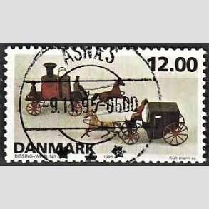 FRIM�RKER DANMARK | 1995 - AFA 1106 - Dansk leget�j - 12,00 Kr. flerfarvet - Pragt Stemplet