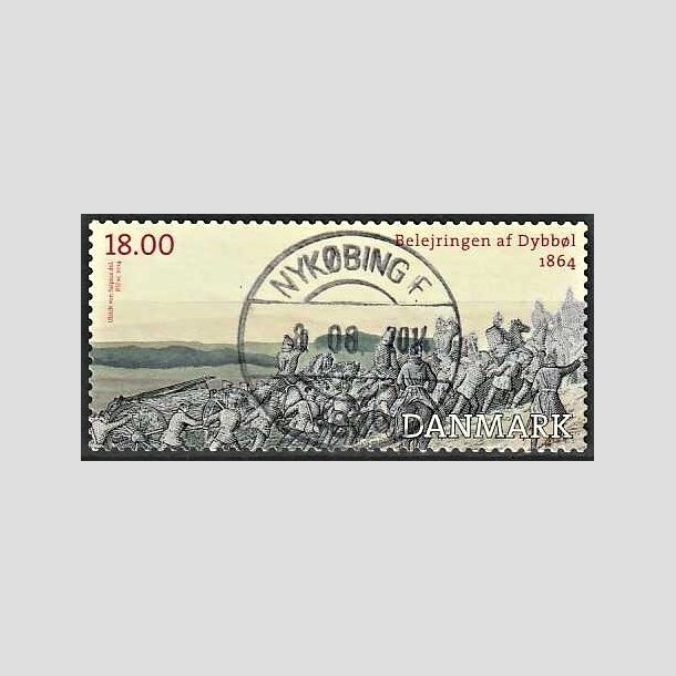 FRIMRKER DANMARK | 2014 - AFA 1771 - Dybbl 1864 - 18,00 Kr. flerfarvet - Pragt Stemplet