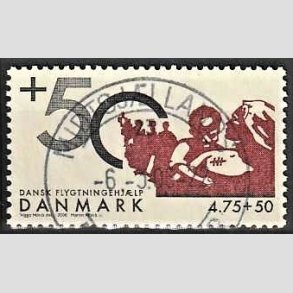 FRIMRKER DANMARK | 2006 - AFA 1459 - Dansk flygtningehjlp - 4,75+0,50 Kr. Afrika - Pragt Stemplet