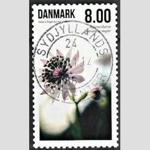 FRIM�RKER DANMARK | 2011 - AFA 1665 - Sommerens blomster - 8,00 Kr. flerfarvet - Pragt Stemplet