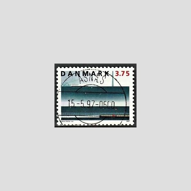 FRIMRKER DANMARK | 1997 - AFA 1144 - Jernbanen Storeblt - 3,75 Kr. flerfarvet - Pragt Stemplet Asns