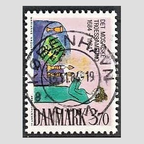 FRIM�RKER DANMARK | 1984 - AFA 815 - Ludvig Holberg - 3,70 Kr. flerfarvet - Pragt Stemplet