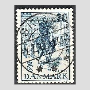 FRIM�RKER DANMARK | 1937 - AFA 242 - Chr. X 25 �re jubil�um 30 �re bl� - Lux Stemplet