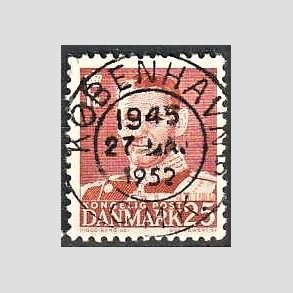 FRIMRKER DANMARK | 1950 - AFA 321 - Fr. IX 25 re rd - Lux Stemplet