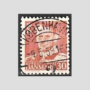 FRIMRKER DANMARK | 1952-53 - AFA 337 - Fr. IX 30 re rd - Lux Stemplet