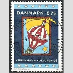 FRIM�RKER DANMARK | 1996 - AFA 1109 - K�benhavn Kulturby 96 - 8,75 Kr. flerfarvet - Pragt Stemplet