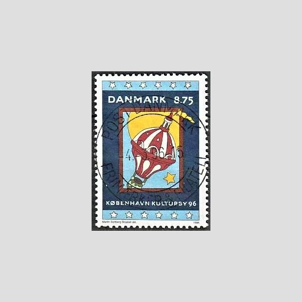 FRIMRKER DANMARK | 1996 - AFA 1109 - Kbenhavn Kulturby 96 - 8,75 Kr. flerfarvet - Pragt Stemplet