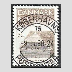 FRIM�RKER DANMARK | 1997 - AFA 1142 - Frilandsmuseet 100 �r - 8,75 Kr. flerfarvet - Pragt Stemplet