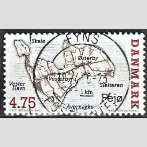 FRIM�RKER DANMARK | 1995 - AFA 1087 - Danske sm��er - 4,75 Kr. flerfarvet - Pragt Stemplet