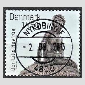 FRIM�RKER DANMARK | 2013 - AFA 1743 - Den lille Havfrue 100 �r. - 14,50 Kr. flerfarvet - Pragt Stemplet Nyk�bing F
