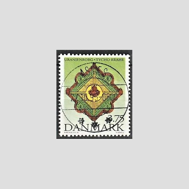 FRIMRKER DANMARK | 1995 - AFA 1101 - Tycho Brahe - 3,75 Kr. flerfarvet - Pragt Stemplet