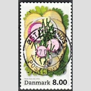 FRIM�RKER DANMARK | 2012 - AFA 1703 - Sm�rrebr�d - 8,00 Kr. flerfarvet - Pragt Stemplet