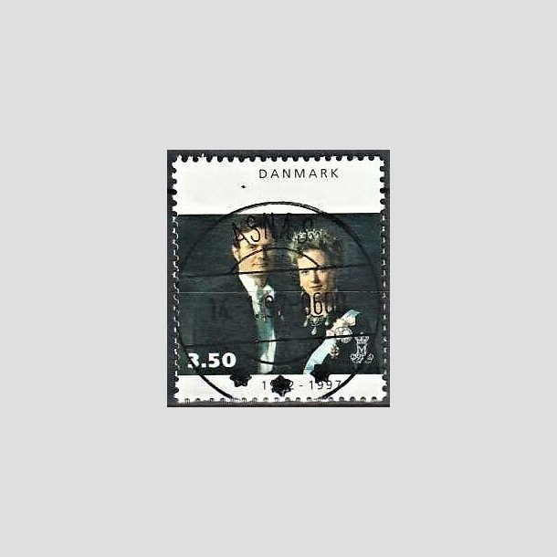 FRIMRKER DANMARK | 1997 - AFA 1134 - 25 re jubilum - 3,50 Kr. flerfarvet - Pragt Stemplet Asns