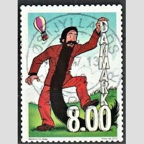 FRIM�RKER DANMARK | 2013 - AFA 1736 - B�rne-TV - 8,00 Kr. flerfarvet - Pragt Stemplet