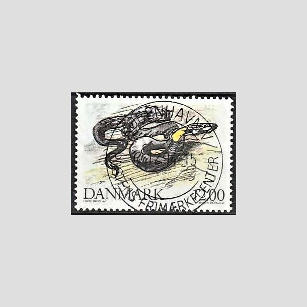 FRIMRKER DANMARK | 1994 - AFA 1080 - Truede danske dyr - 12,00 Kr. snog - Pragt Stemplet