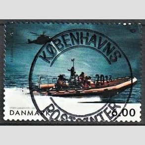 FRIM�RKER DANMARK | 2012 - AFA 1698 - Norden ved havet - 6,00 Kr. flerfarvet - Pragt Stemplet