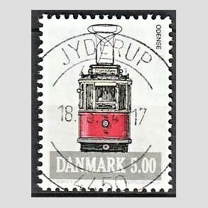 FRIM�RKER DANMARK | 1994 - AFA 1072 - Sporvogne - 5,00 Kr. flerfarvet - Pragt Stemplet Jyderup