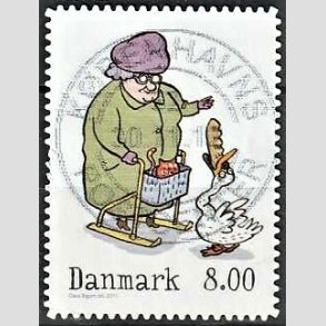FRIM�RKER DANMARK | 2011 - AFA 1683a - Vintereventyr - 8,00 Kr. flerfarvet - Pragt Stemplet