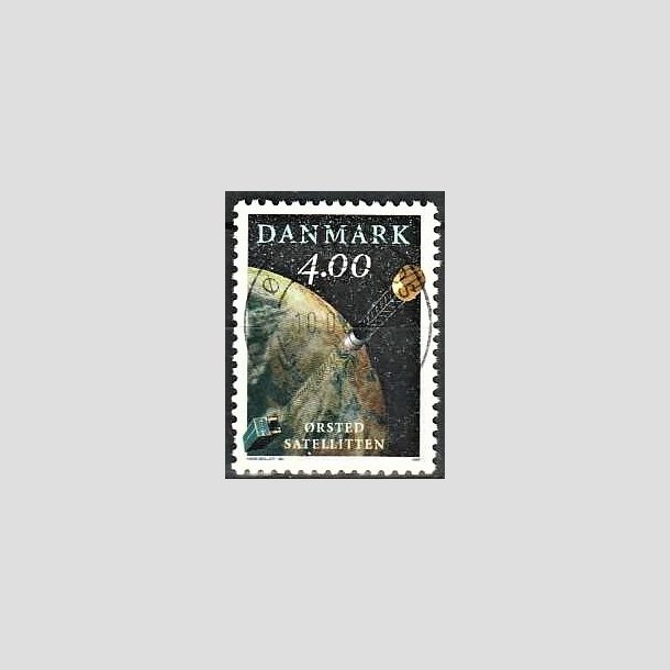 FRIMRKER DANMARK | 1999 - AFA 1200 - rsted satelitten - 4,00 Kr. flerfarvet - Pragt Stemplet
