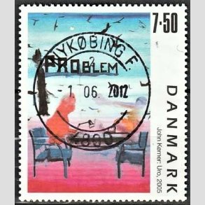 FRIMRKER DANMARK | 2005 - AFA 1441 - Frimrkekunst 8. - 7,50 Kr. John Krner - Pragt Stemplet