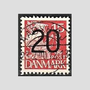 FRIMRKER DANMARK | 1940 - AFA 264 - 20/15 re rd Provisorier - Lux Stemplet Aabyhj
