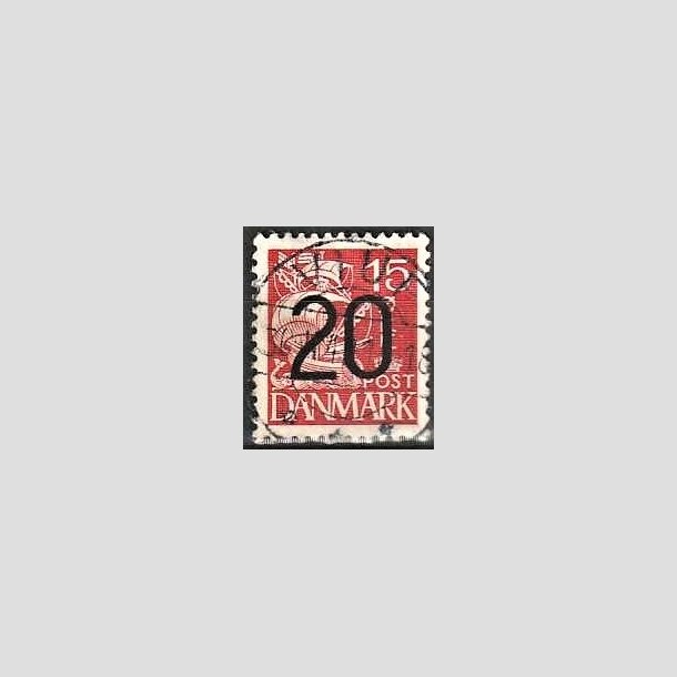 FRIMRKER DANMARK | 1940 - AFA 264 - 20/15 re rd Provisorier - Lux Stemplet