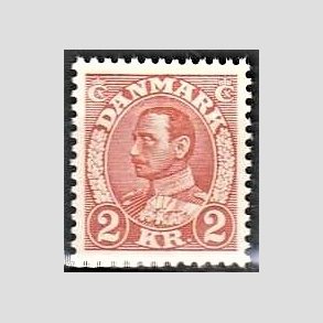 FRIMRKER DANMARK | 1934 - AFA 212 - Chr. X 2 Kr. brunrd - Postfrisk